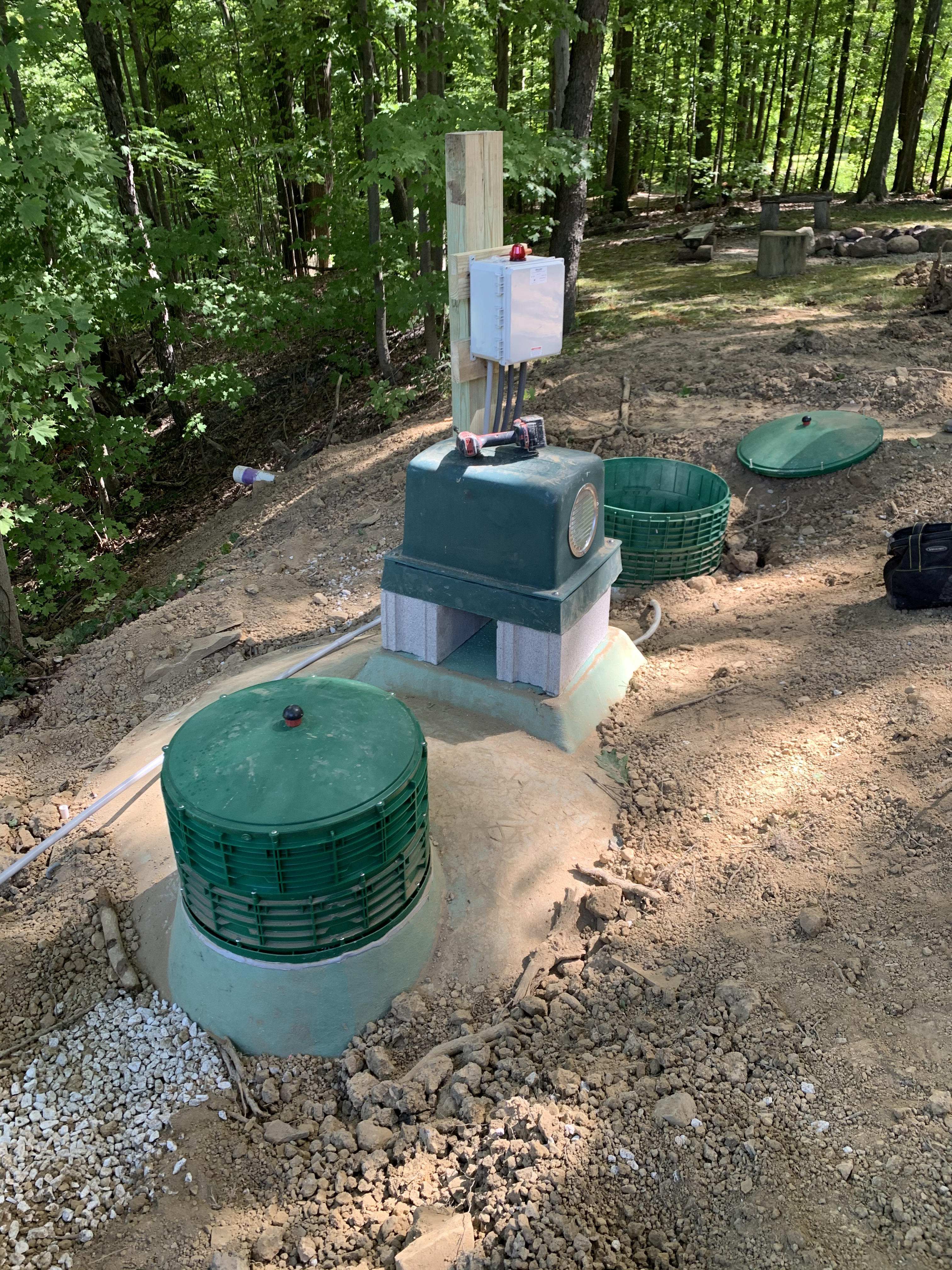Installation of aqua safe septic tank